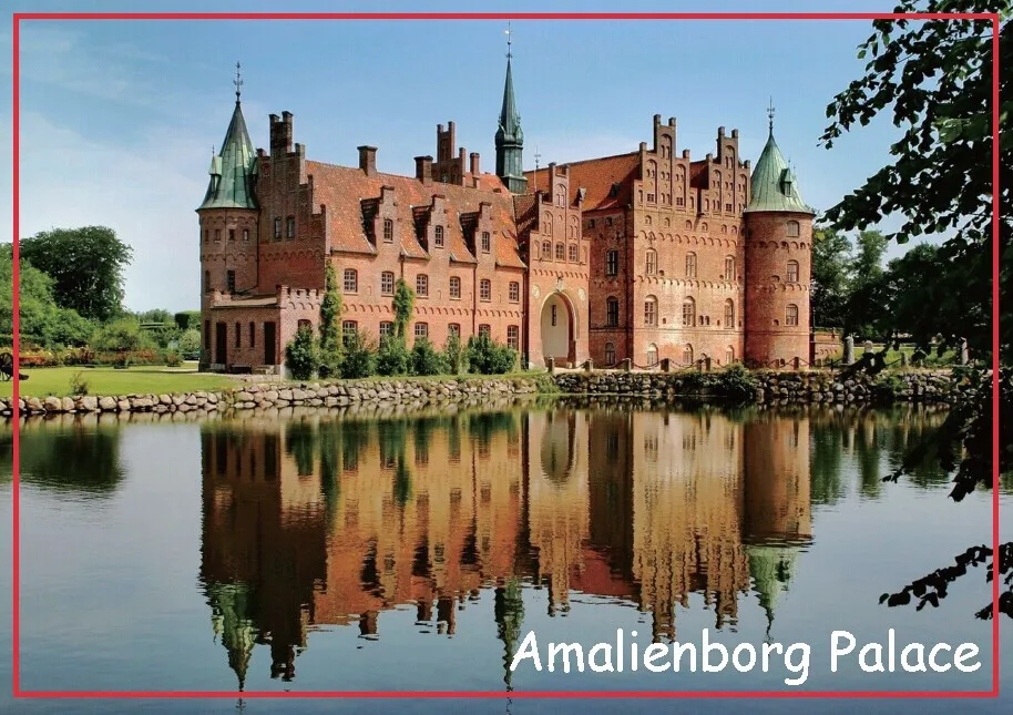 78*54*3 мм, туристические магниты на холодильник для дворца Копенгагена амаленборга 20385, жесткие пластины для воспоминаний, магнитная наклейка