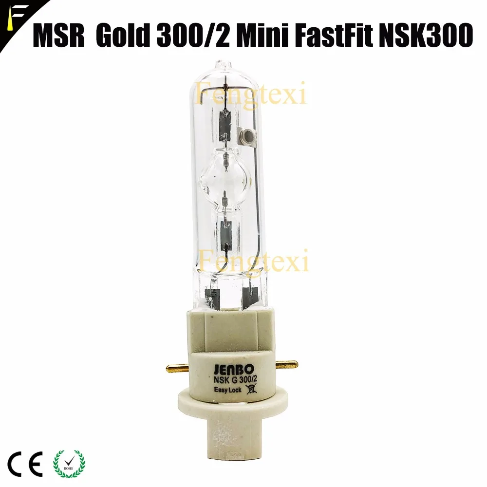 FX Fast Fit MSR Gold 300/2 MiniFastFit  Replacement MSD300 Stage Moving Head Beam Lamp Bulb NSK G 300/2 mini or HSD 300w/80/P28W