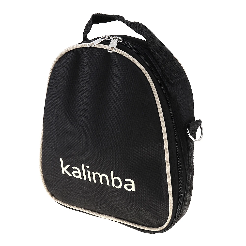 17 / 15 / 10 Key Black Universal Kalimba Storage Bag Thumb Piano Mbira Soft Case Oxford Cloth Inside Cotton Shoulder Bag