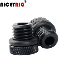 NICEYRIG 15mm Rod Cap 15mm Rod Rail Stopper Screw Cap M12 Rig Screw Nut Shoulder Rig Camera Rig Dust-Proof Nut (2 Pieces a Pack)