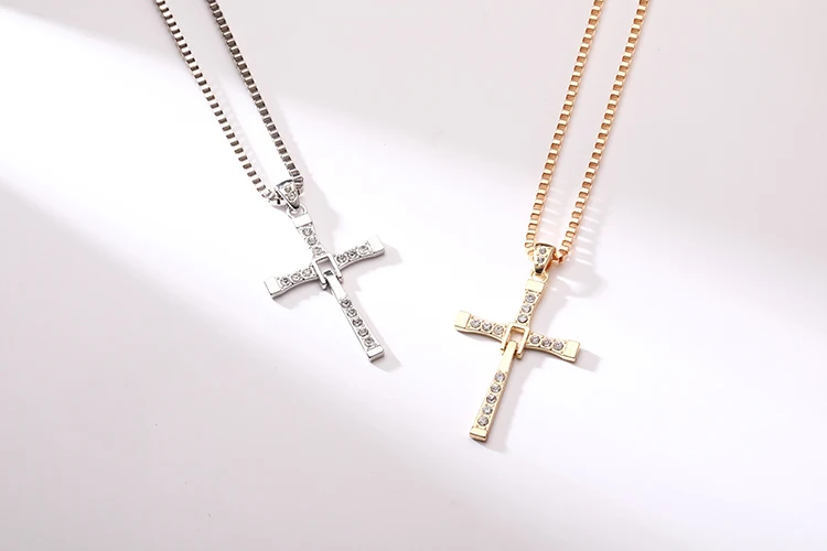 20pcs/Lot Wholesale Fashion Jewelry Gold Charm Movie The Fast And The Furious Necklace For Men