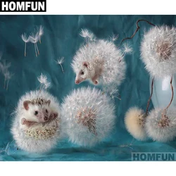 HOMFUN 전체 광장/라운드 드릴 5D DIY 다이아몬드 페인팅