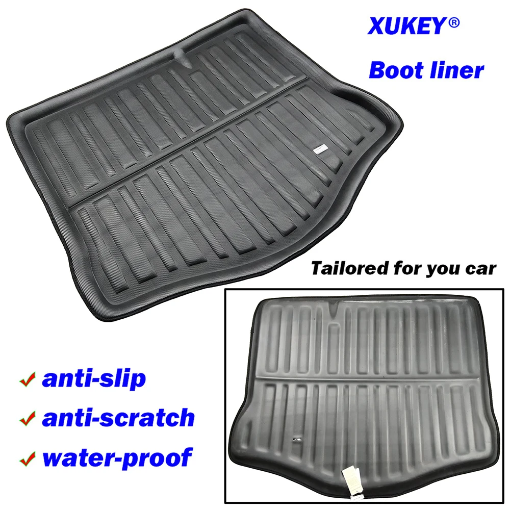 Fit For Ford Focus Mk2 Hatchback 2005 2006 2007 2008 2009 2010 2011 Boot Mat Rear Trunk Liner Cargo Floor Tray Carpet Protector