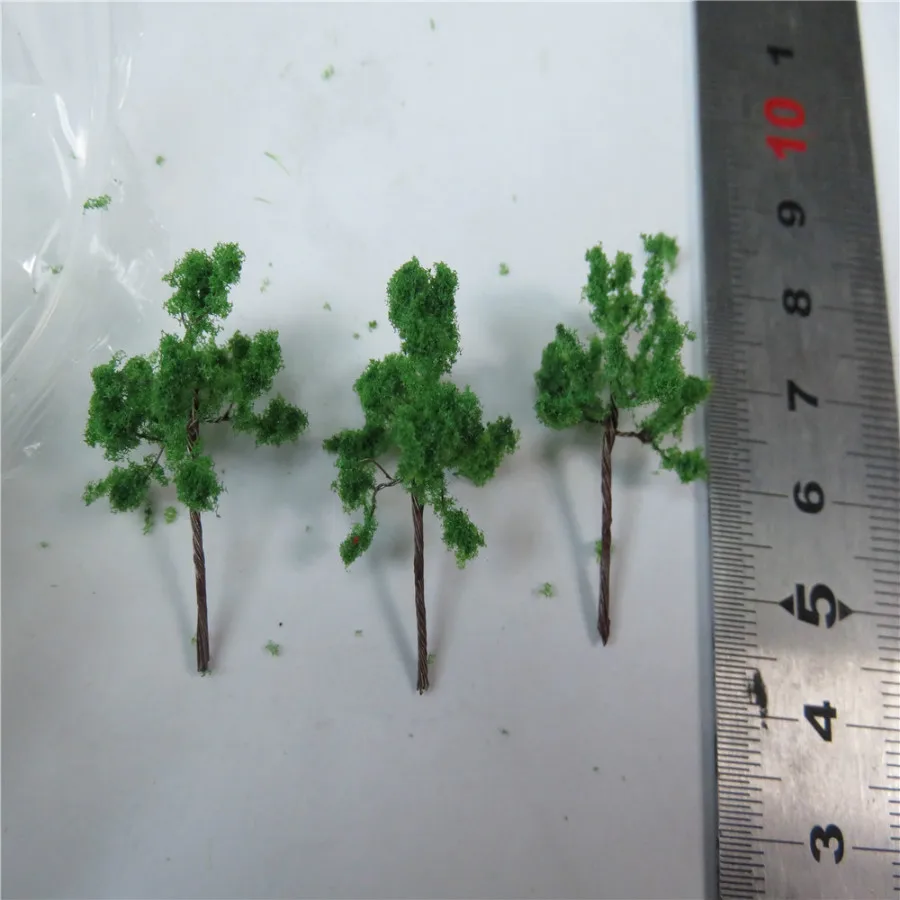 50PCS Iron Wire Model Trees Scale N Z 3.8cm Model Train N Scale 3813 Terrarium Miniatures 1:25-1:300 Model Building Kits