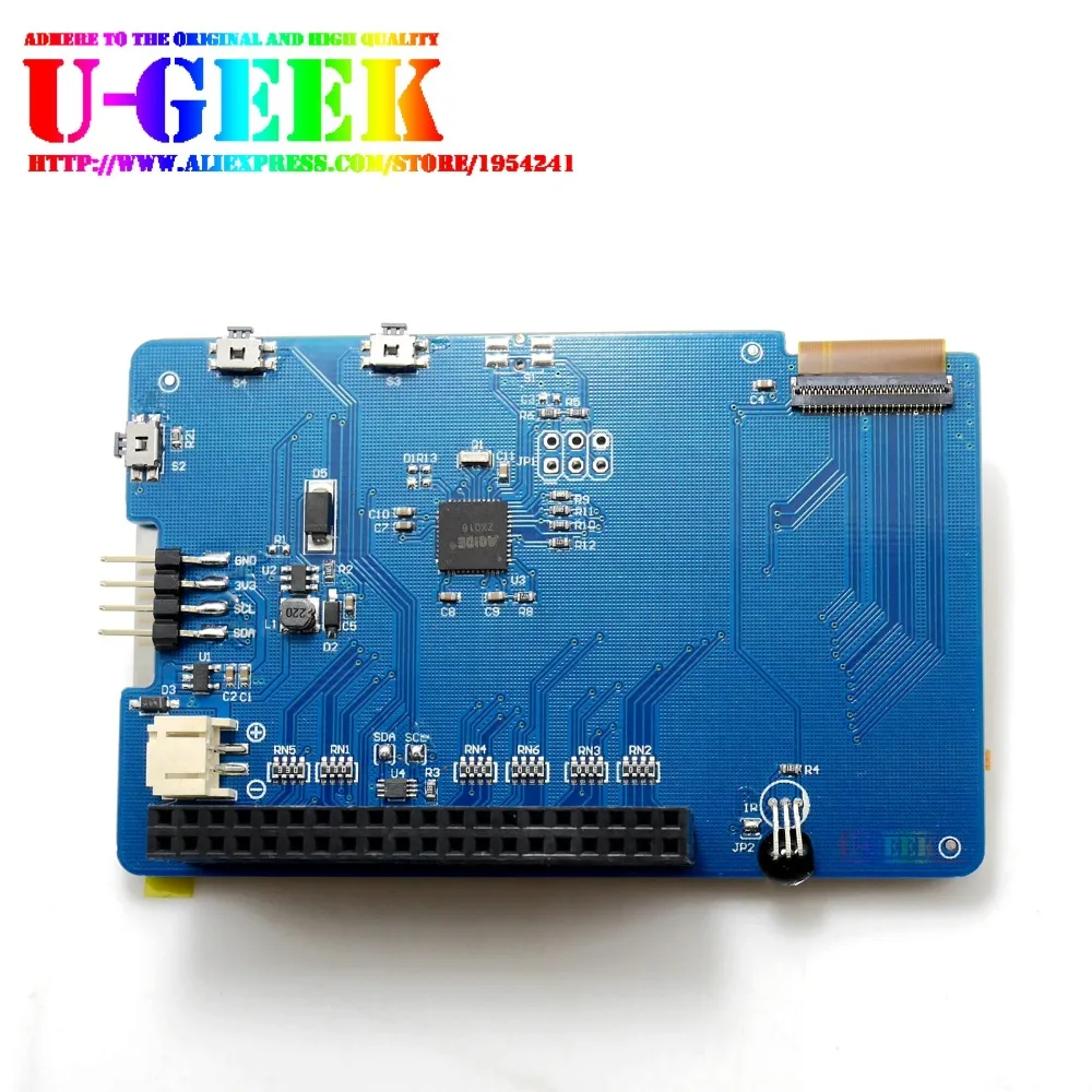 UGEEK 3.5นิ้ว800X480 60fps หน้าจอ TFT | HD ความเร็วสูง LCD โมดูล | 3.5 ''สำหรับ Raspberry pi 4B 3B 3B + 2B Zero | IR | Kali