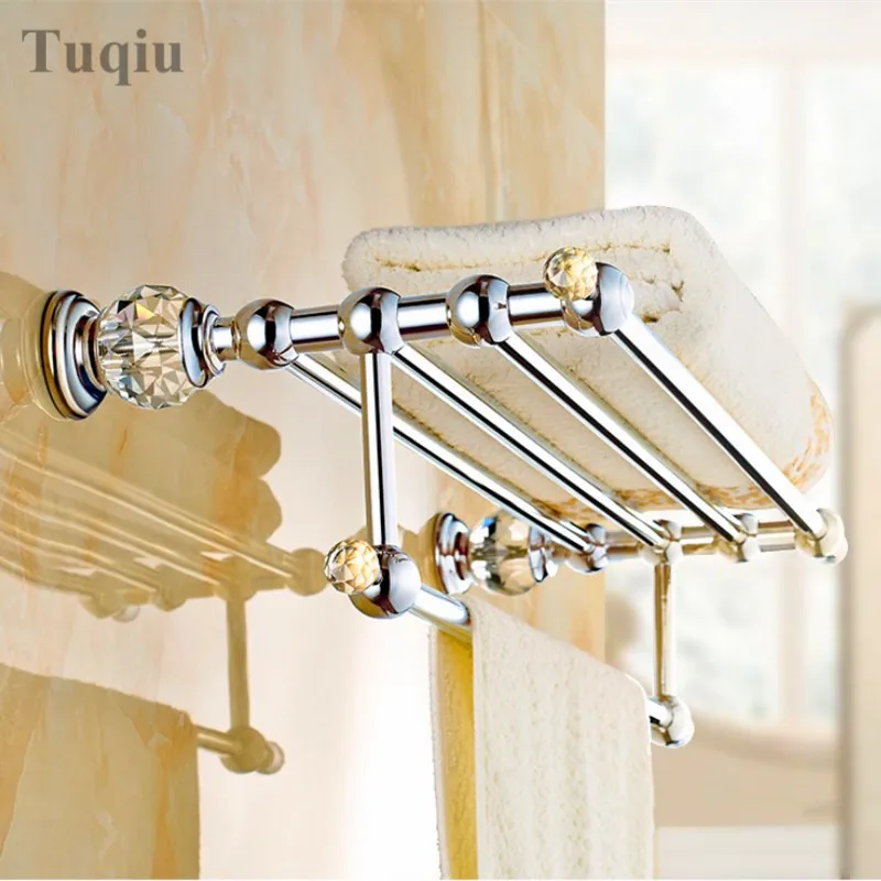 Bathroom Accessories Towel Rack Paper Holder Silver Polished Chrome Bathroom Products Solid Brass Bathroom Hardware Sets