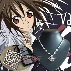 Cafiona Cheap Necklace Vampire Knight Cosplay Accessory Necklace Kurosukuran Yuki Rhombus Pendant Necklace Silver Color