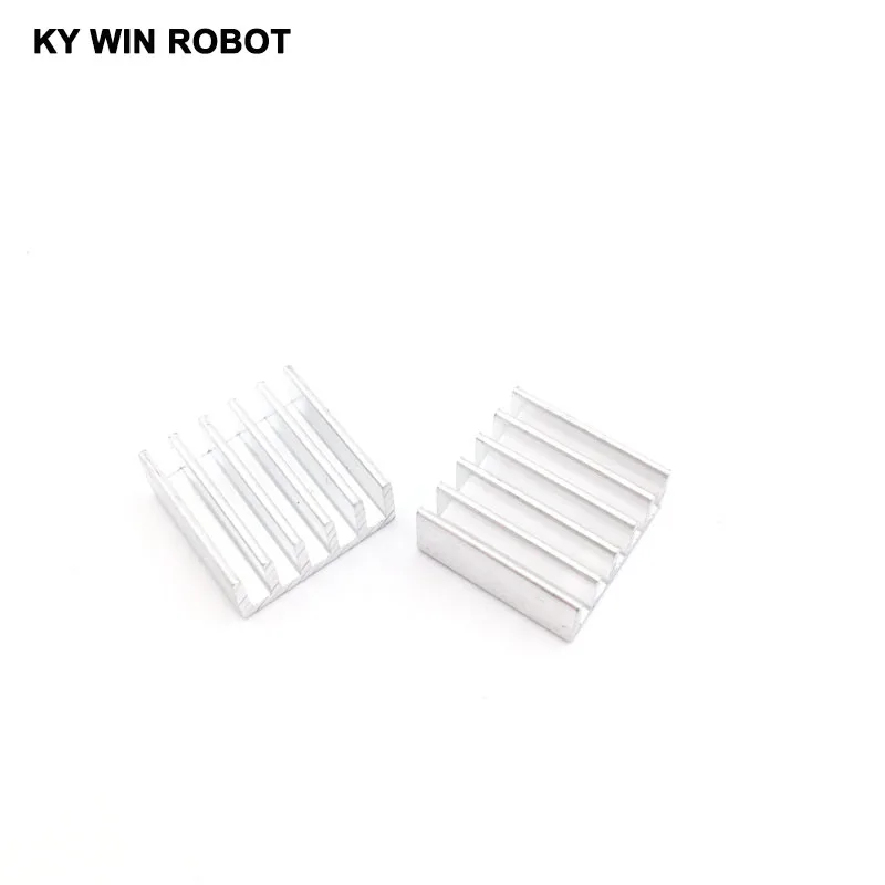 50 Stück extrudierte Aluminium-Kühlkörper, 14 x 14 x 6 mm, für Chip, VGA, RAM, LED, IC, elektronische Kühlkörper, Kühlung. – Detail 3