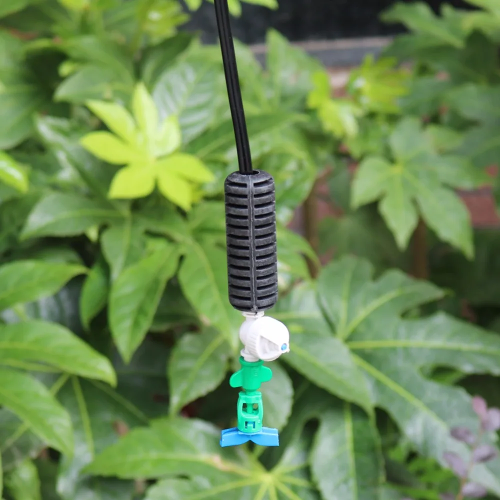 5 Pcs 360 Degrees Unobstructed 7.5mm Rotating Atomization Micro Nozzle Water Sprayer Watering Sprinkler Garden Irrigation Tool