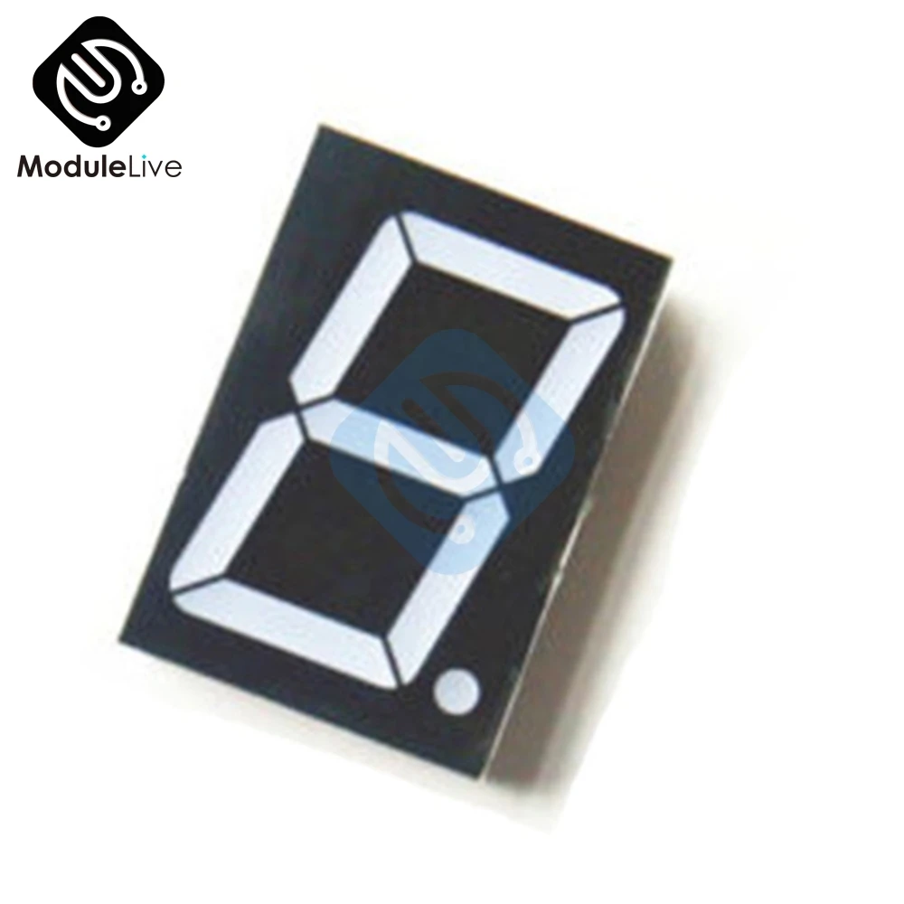 10 Pins 10P 1.8 inch 1 Bit Digit Dig Red Led Display 7 Segment Common Cathode Digital Display Electronic PCB Board Module Diy