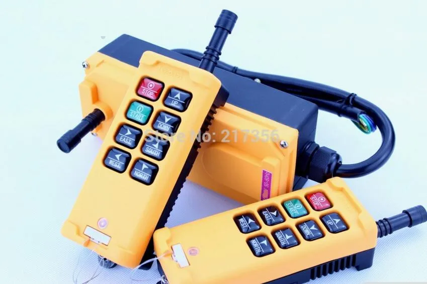 1pcs HS-8 AC110V 8 keys Control industrial Remote Controller 2 Transmitter+1 Receiver Brand New