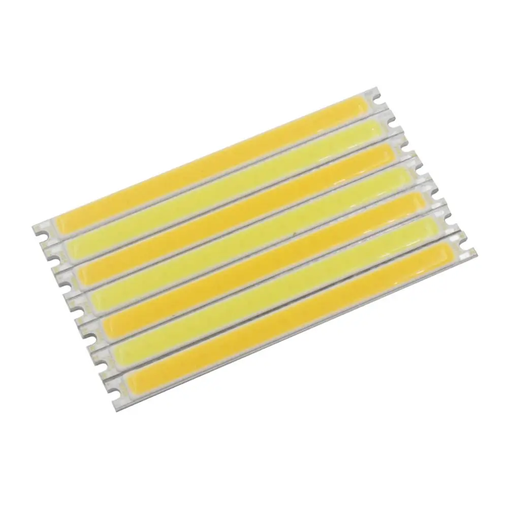 

1pcs 5pcs 10pcs 100x8mm LED Strip COB module Light Source Lamp 12V DC White Warm White 5W 500lm LED bar Bulb for DIY lamp