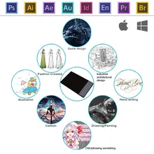 Mini 420 Graphics Drawing Tablet 4x2 Inch Signature Pad #5