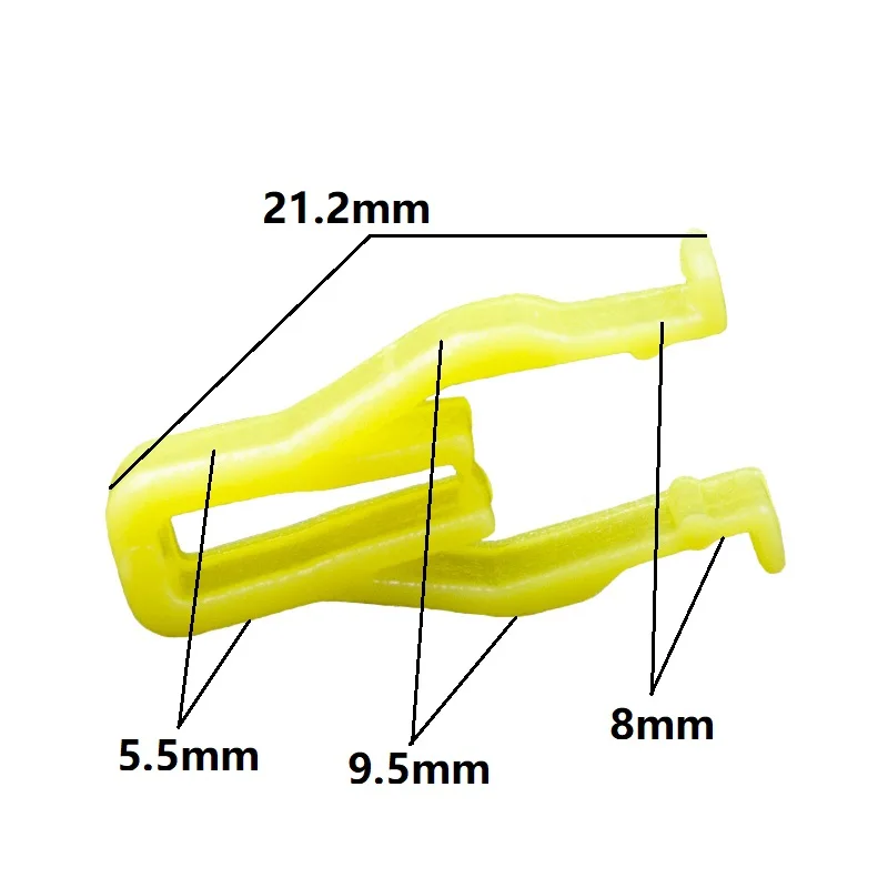 KE LI MI 30  Auto Instrument U-type snaps Car audio CD DVD navigation panel buckle center console dashboard yellow plastic clip