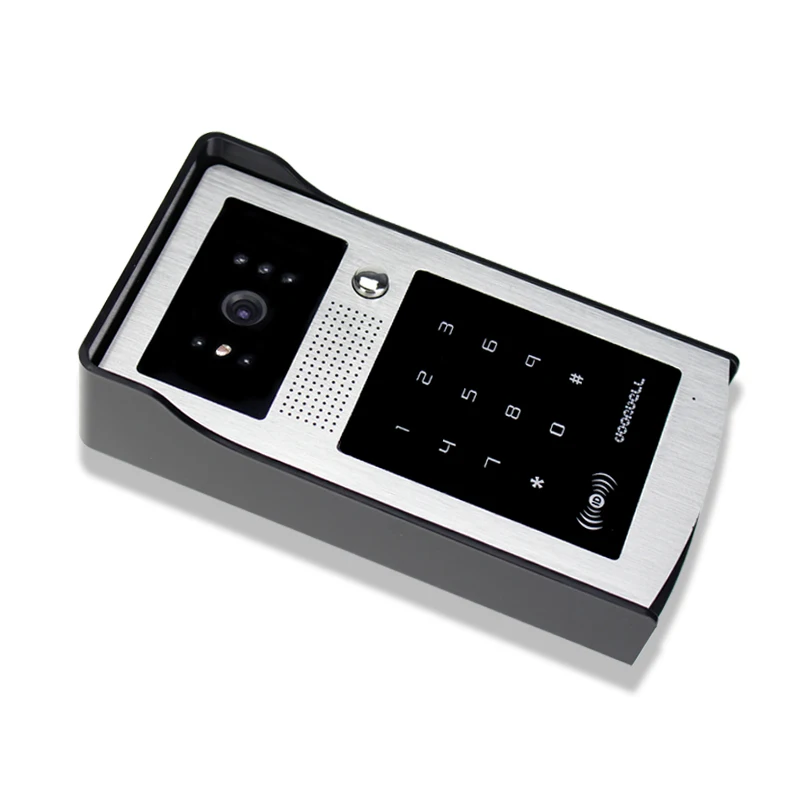 RFID Intercom System Eingang Maschine Farbe Video Telefon/Türklingel Mit Digital Touch Tastatur Outdoor CMOS IR Nachtsicht Kamera