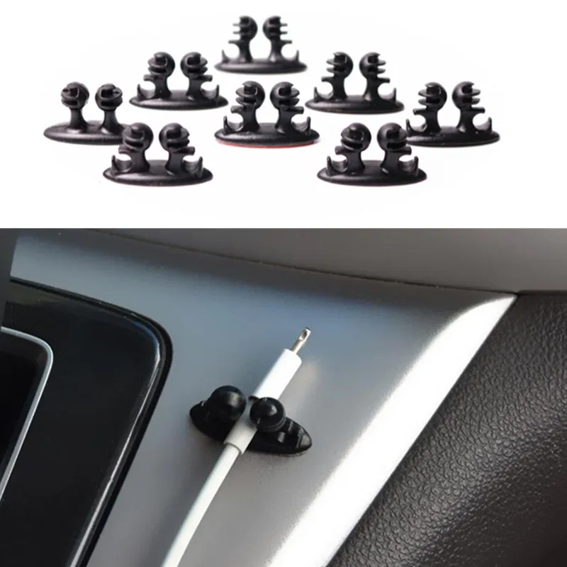 

8PCS Car Charger Line Clasp Car Wire Clip Automobiles Interior For Ford Focus Kuga Fiesta Ecosport Mondeo Escape Explorer Edge