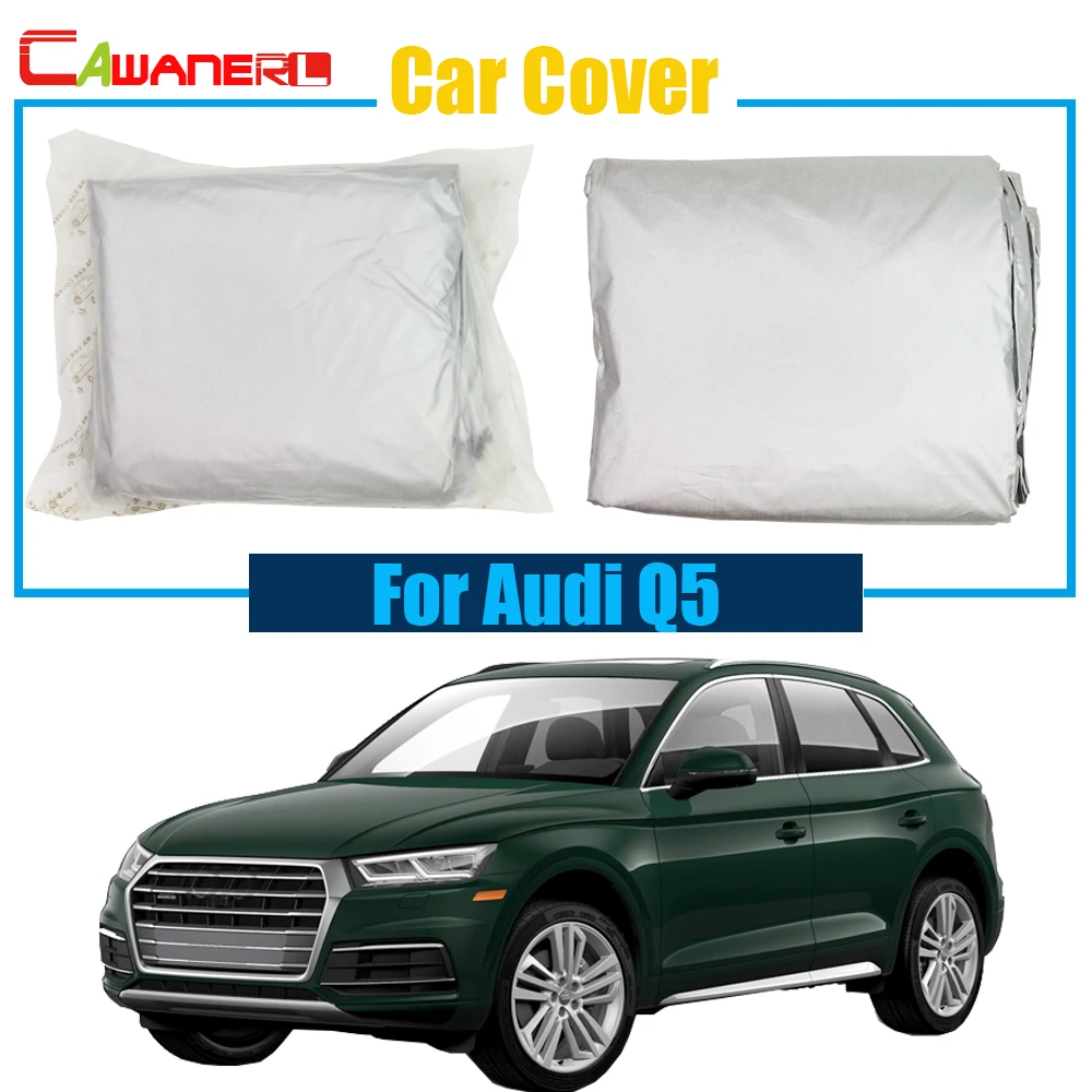 Cawanerl Full Car Cover Outdoor Anti UV Snow Rain Sun Shield Resistant Protection Cover For Audi Q5