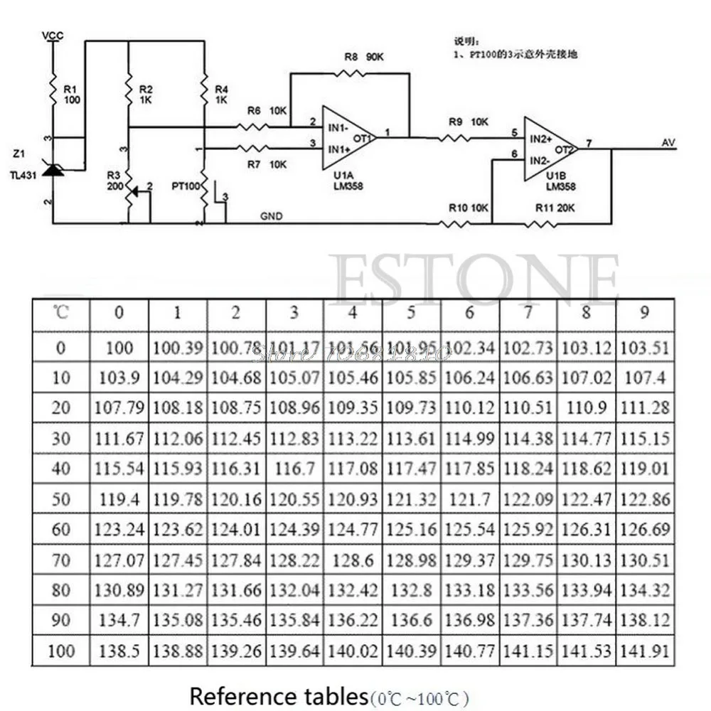 Waterproof PT100 Platinum Resister Temperature Sensor Temp Probe with High Quality