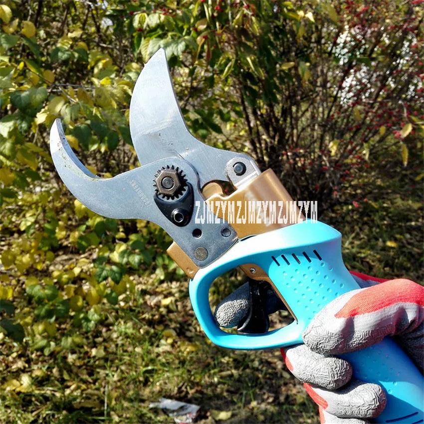 

KH-08 DC40V 4.5cm Electric Pruning Shears Rechargeable Fruit Tree Pruning Shears Orchard Garden Gardening Scissors Pruning Tool