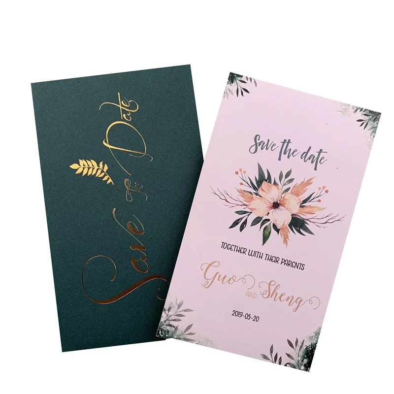 

Single-Page Type Green Invitations For Festivals Wedding Party Accessories Customized Inviting Card Casamento Decoration Supply