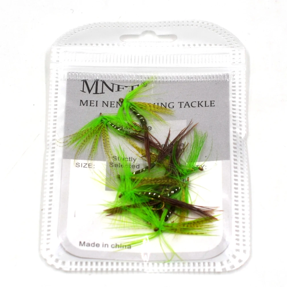 MNFT Alas Verdes Oliva Mosca Seca Trucha Lubina - imagen 2