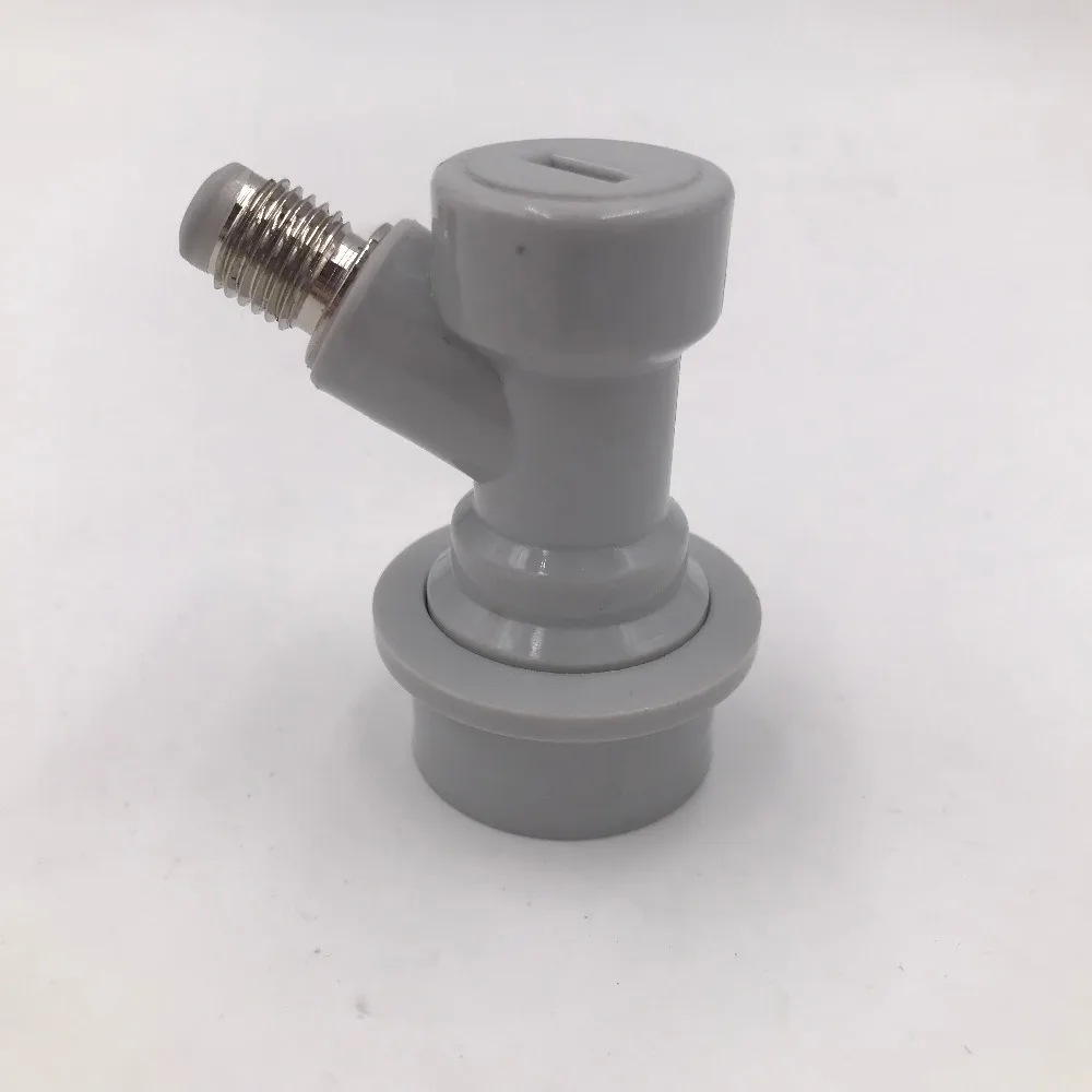Co2 Keg Charger Injector with Ball lock Thread Gas Disconnect Portable Homebrew Draft Beer Dispensing Cornelius Soda Making