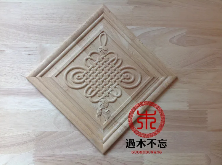 Don't forget Dongyang wood wooden box Chinese junction box Decal European style solid wood door flower fireplace window decals