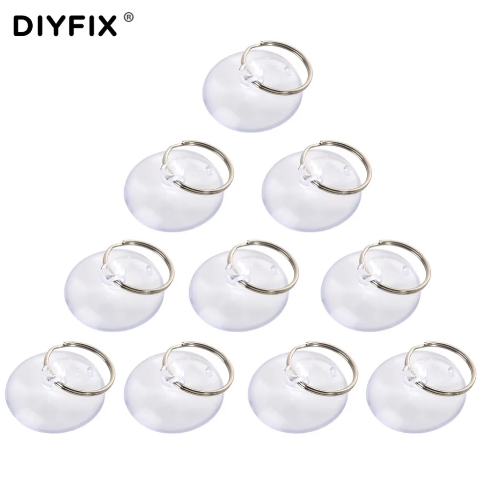 DIYFIX Light Duty Small Suction Cup with Metal Key Ring LCD Screen Opening Repair Tools for Mobile Phone Tablet DIY Repair Tool