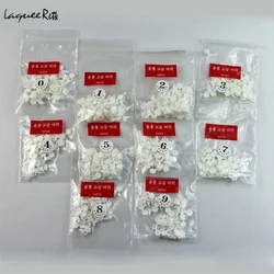 500 Pcs 화이트 프랑스어 거짓 손톱 팁 매니큐어 DIY 아트 살롱 짧은 가짜 손톱 Faux Ongle 10 크기 네일 아트 도구