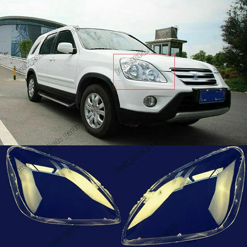 

Transparent For Honda CRV 2005-2006 Front Side Headlamp Lens Light Cover 2pcs/set