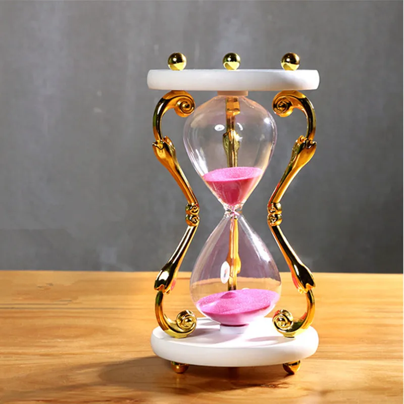 30 Minutes Timer Of Modern European Crystal Glass Hourglass Decoration Home Furnishing Wedding Ornaments Creative Timer Gifts