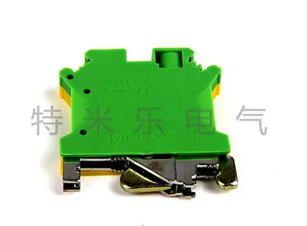 [VK] USLKG-5 USLKG5 UK-5JD yellow green combined earthing terminal row 100PCS/LOT