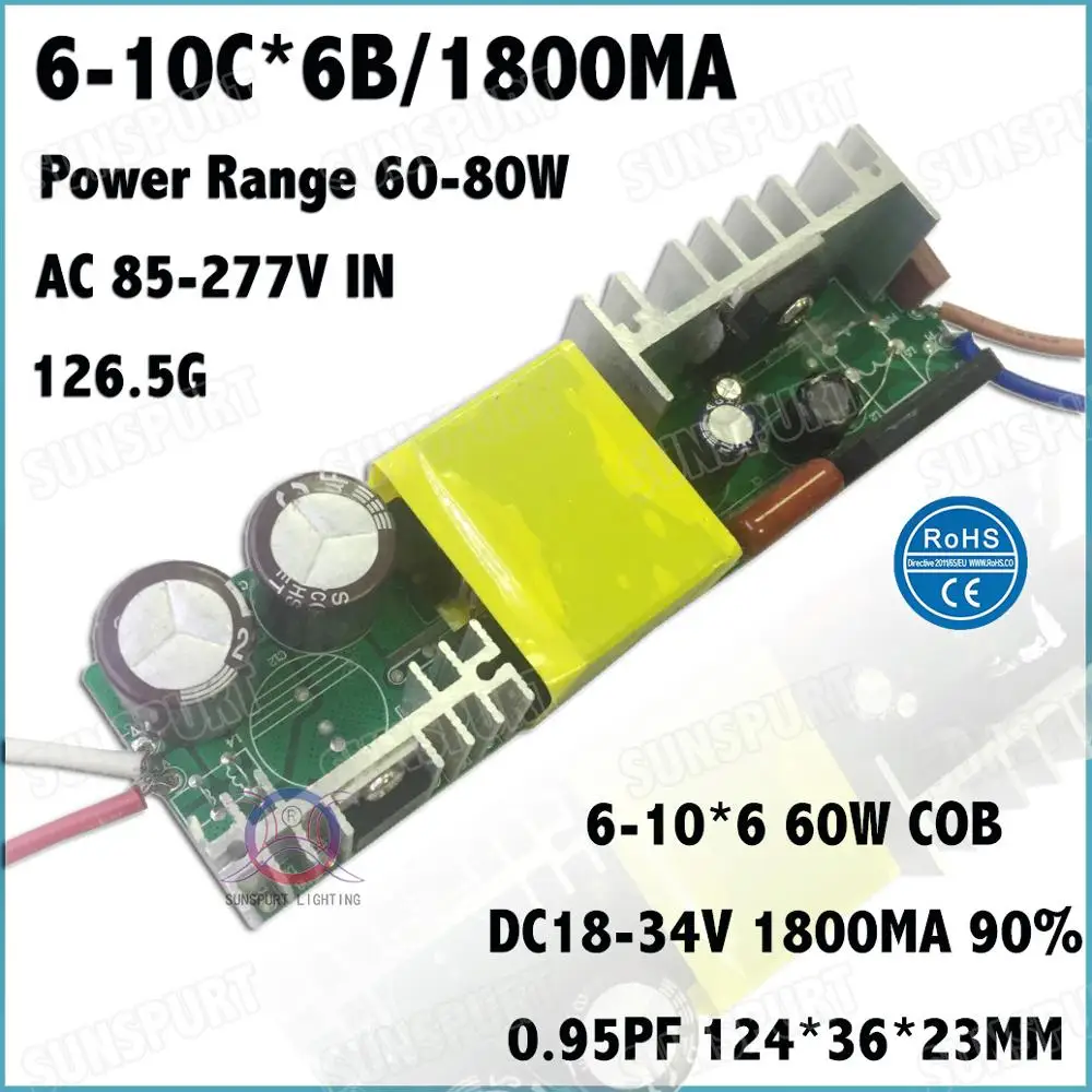 Inside 5-100W LED Driver 10W 2-3Cx3B 6-12 Series 20W 30W 40W 50W 60W 70W 80W 100W  0.6-3A DC5-40V Constant Current Free Shipping