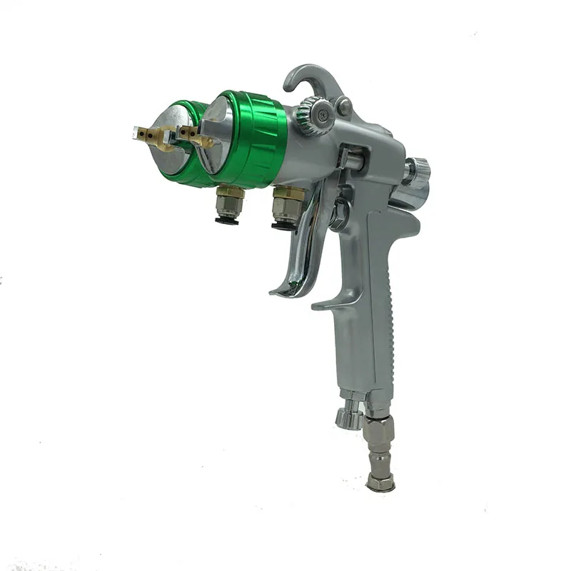 SAT1189  high quality airbrush kit pneumatic air gun two double nozzle china chrome paint for airbrush