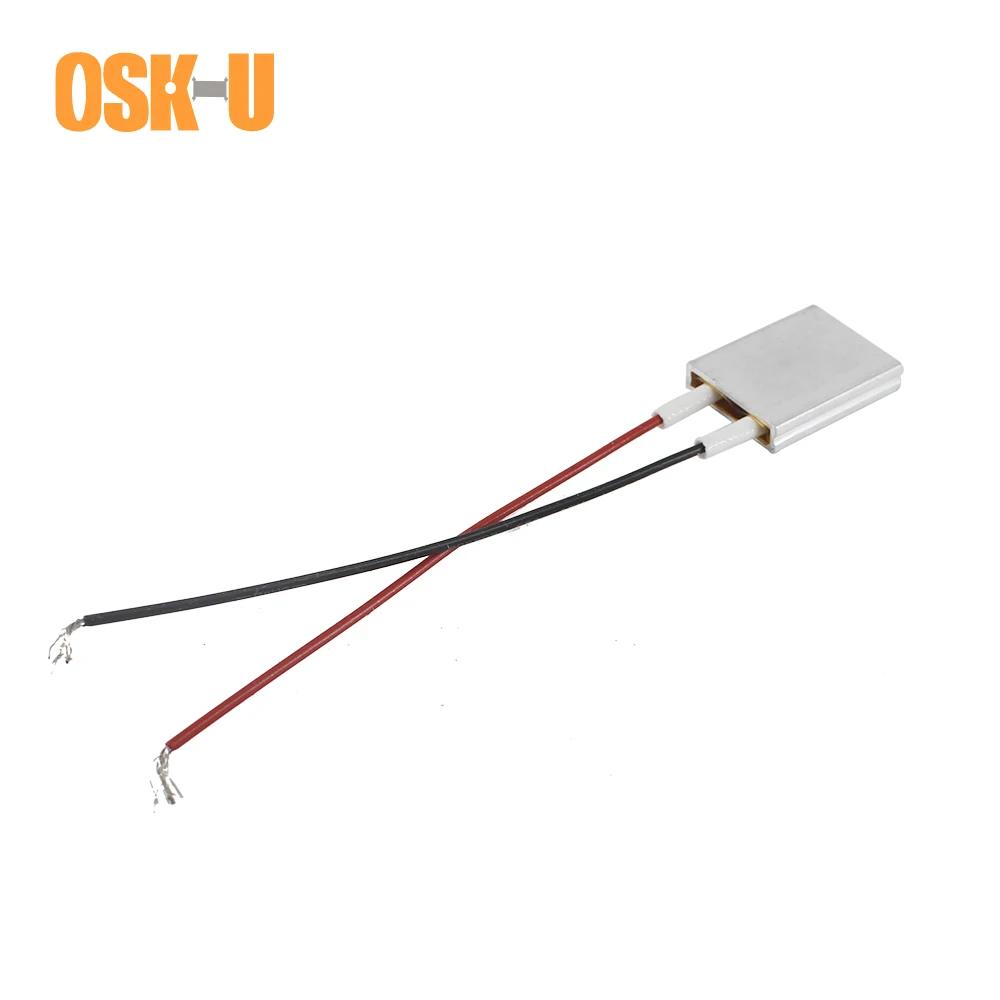 2PCS 220V PTC Heating Element Thermostat 25x20x5mm 200/230/250/270 Degree PTC Electric Heater Element Aluminium Cover