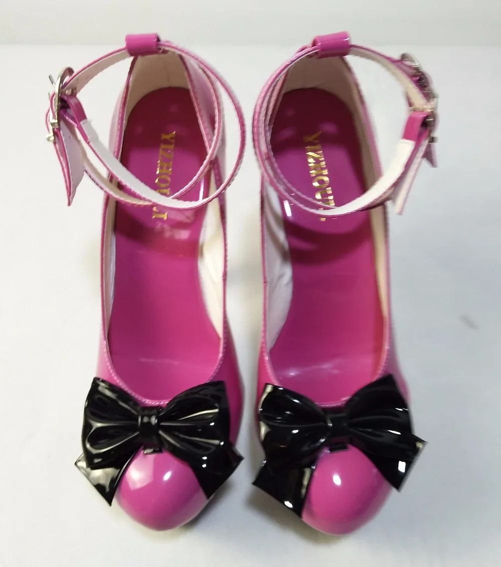 15cm Super high heel ladies love shoes, beautiful classic ladies special shoes butterfly double button and Dance Shoes
