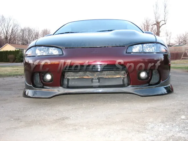 Car Accessories Carbon Fiber P2 Style Front Lip Fit For 1997-2000 Eclipse Front Lip Front Splitter Car-styling