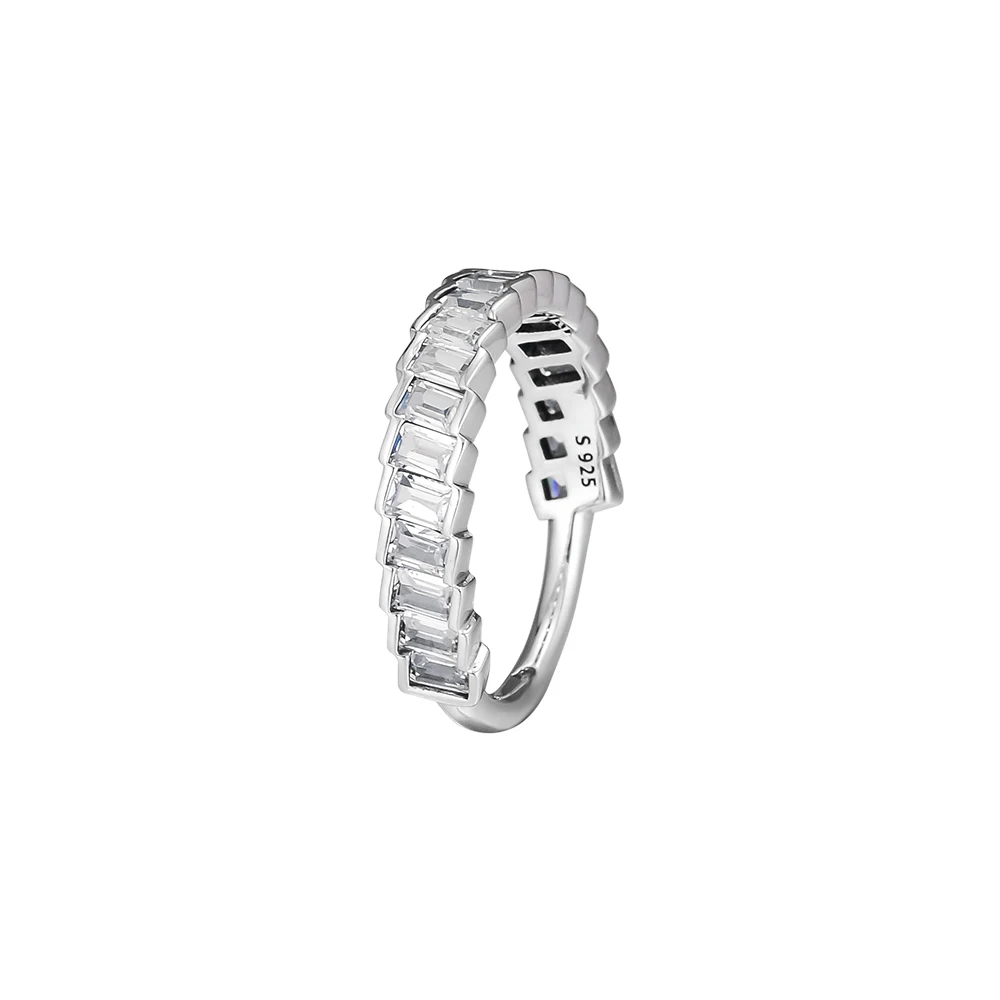 

100% 925 Sterling Silver Glacial Beauty Ring Fits For Jewelry Women Simple Ring Wedding Party Lover Gift anillos mujer yüzük