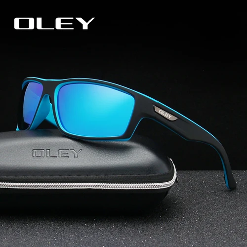 Imagen 1 del producto OLEY-Gafas de sol polarizadas para hombre, lentes de sol masculinos adecuados para conducir, protección UV, de alta calidad, diversos colores de polarización, con logo personalizable YG201