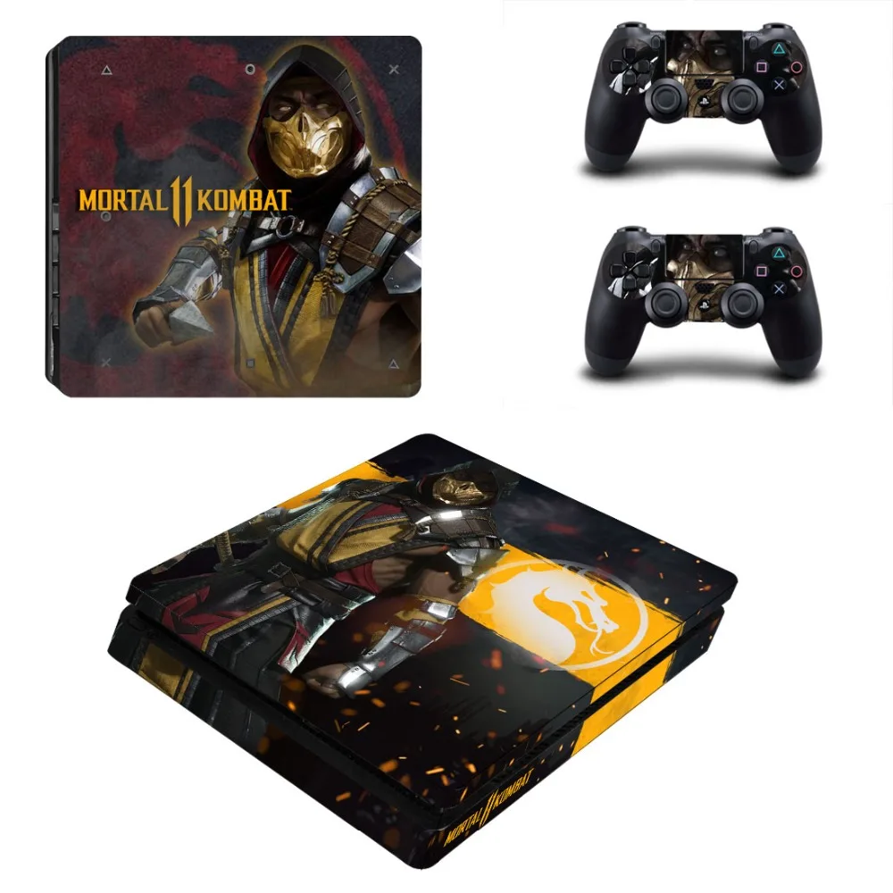 Mortal Kombat PS4 Slim Skin Sticker Voor Playstation 4 Console En 2 Controllers PS4 Slanke Skins Sticker Decal Vinyl