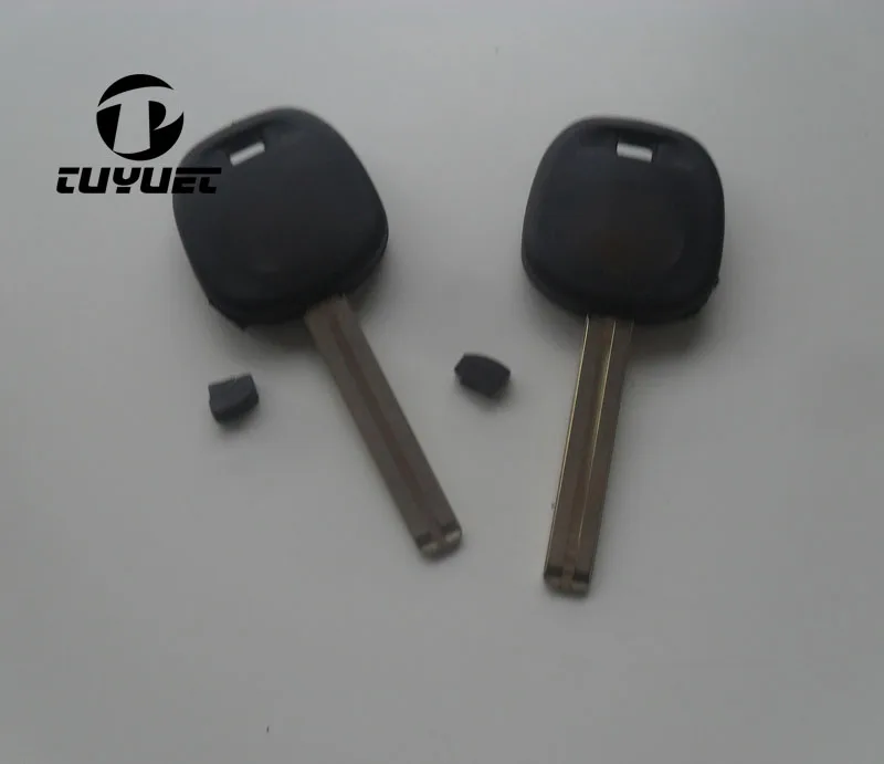 

With Uncut Blade Case Fix For Lexus Transponder Key Shell Long Blade 46MM With Chip Hole Key Cover