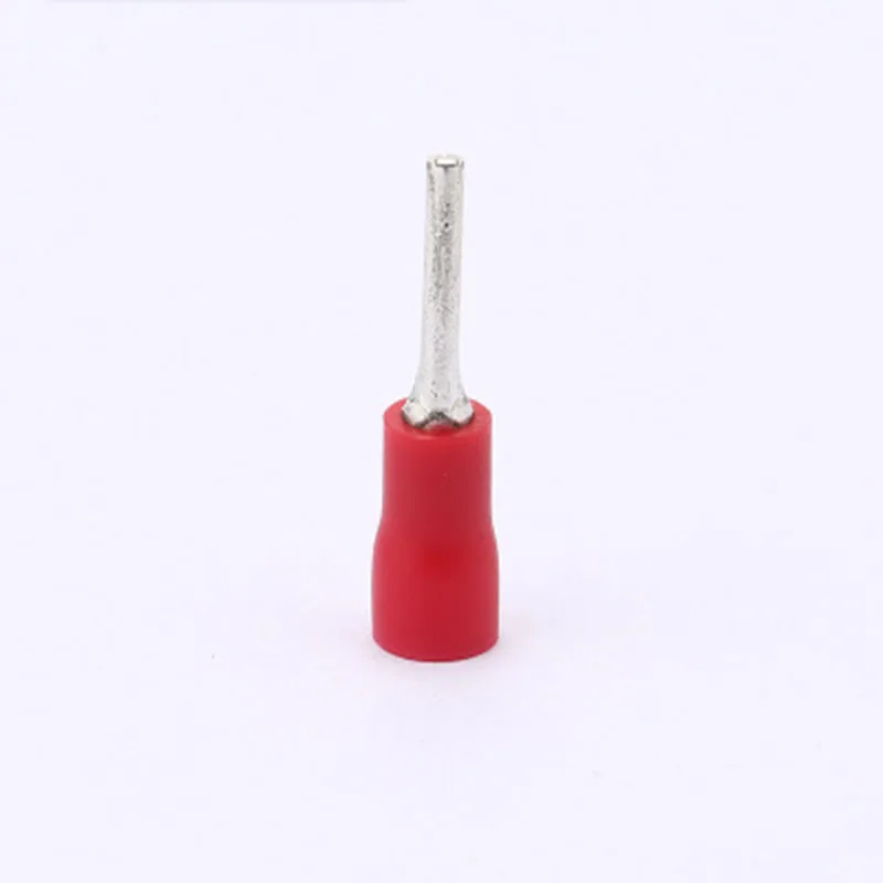 PTV series 100PCS/Bag  Insulated Pin terminals 4.9mm2 Cable Connector wire terminals Needle Shaped Pre-insulating terminal