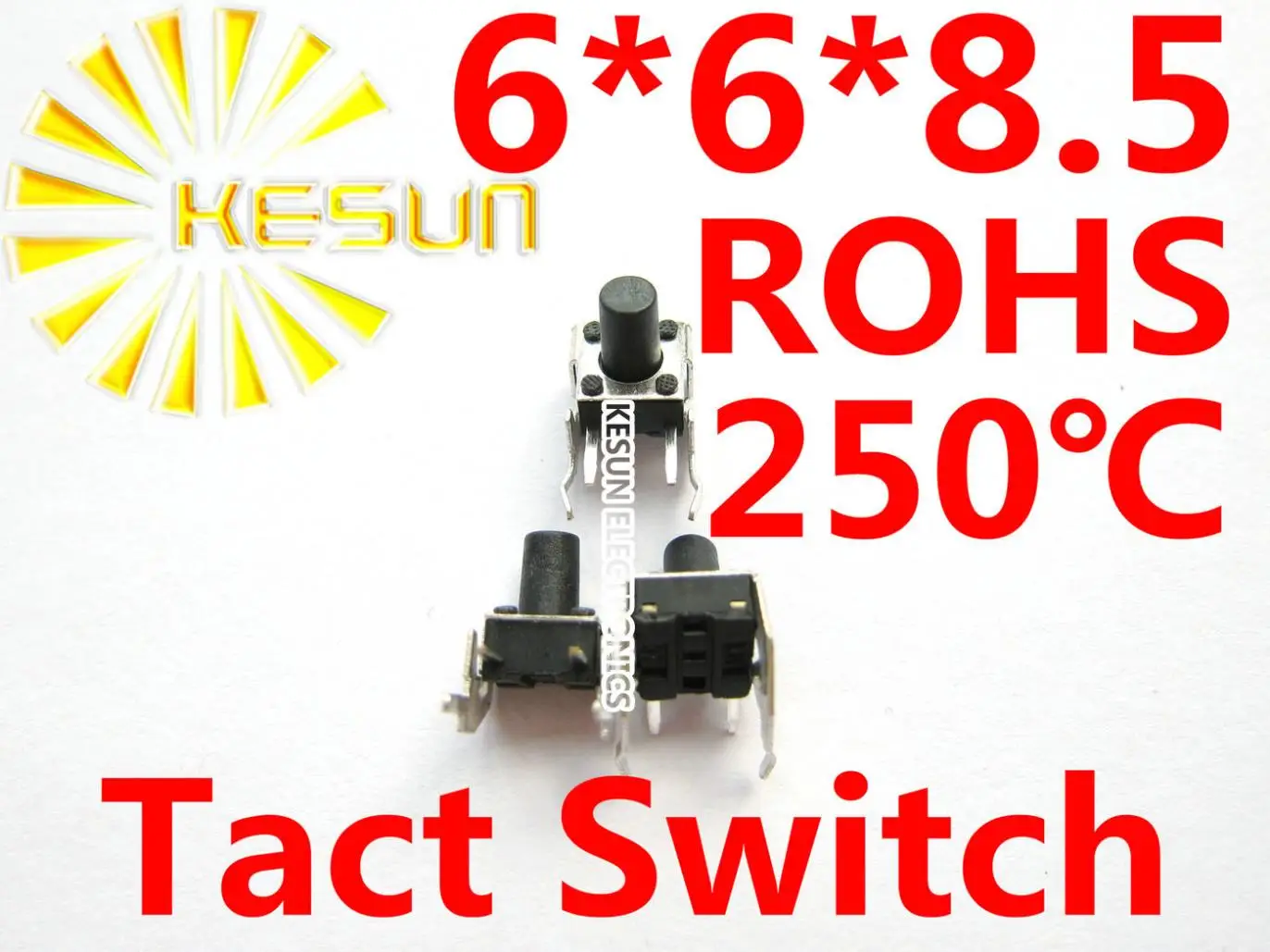 

1000PCS DIP 6X6X8.5 Tactile Tact Push Button Micro Switch Momentary Vertical Push ROHS Replace Replace SKHHLRA010 SKHH