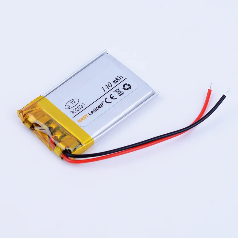 3.7V 140mAh  Rechargeable  li Polymer Li-ion Battery For  mouse Bracelet Wrist Watch speaker Remote controller 032030