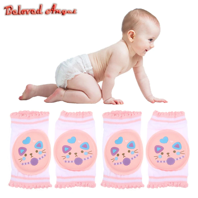 1 Pair Baby Knee Protection Pads Cotton Harnesses Leashes Safety Crawling Elbow Cushion Kids Knee Protectors Children  Clothing