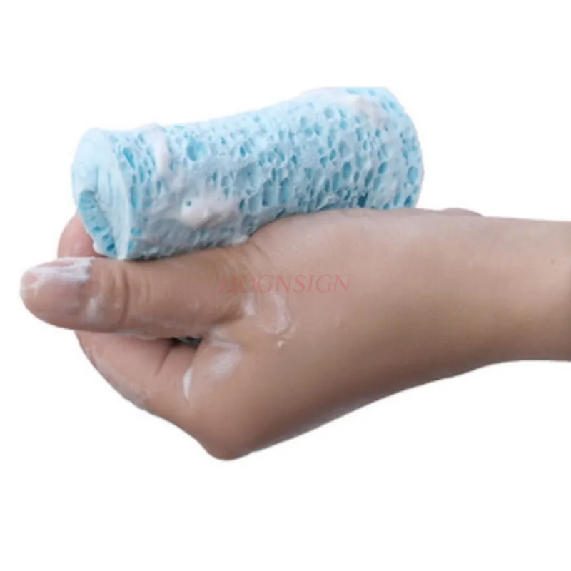 2 szt. Puszek do mycia twarzy zagęszczający ręcznik do twarzy gąbka ręcznik puszek do makijażu oczyszczający oczyszczający bawełniany pasek w pudełku sprzedaż