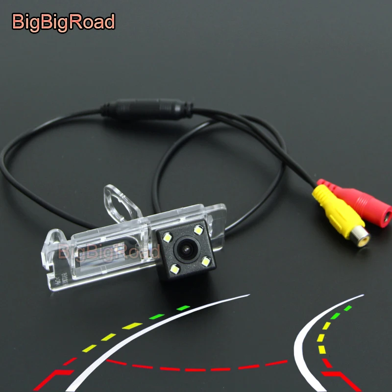 

BigBigRoad Car Intelligent Dynamic Trajectory Tracks Rear View Camera For Renault Megane 2 II / Clio 4 IV 2012-2017 / Master