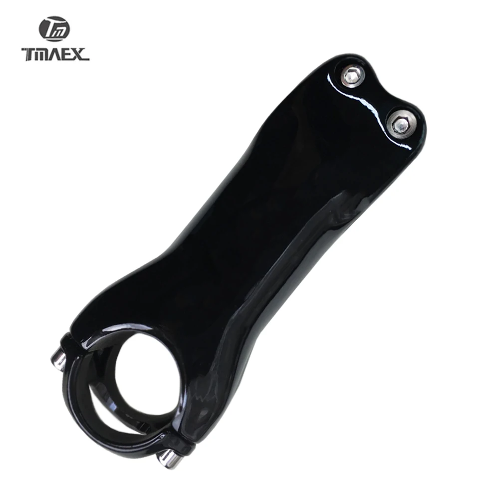 Bez logo Superlekkie karbonowe mostki UD błyszczące/matowe wykończenie 28,6 mm 6/17 stopni MTB/szosowe części rowerowe 80/90/100/110/120mm części rowerowe