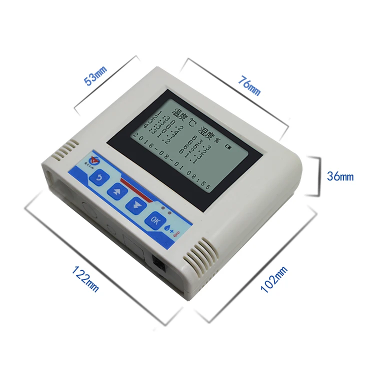 Environmental monitoring host wifi temperature and humidity sensors Wireless network transmission double probe transmitter