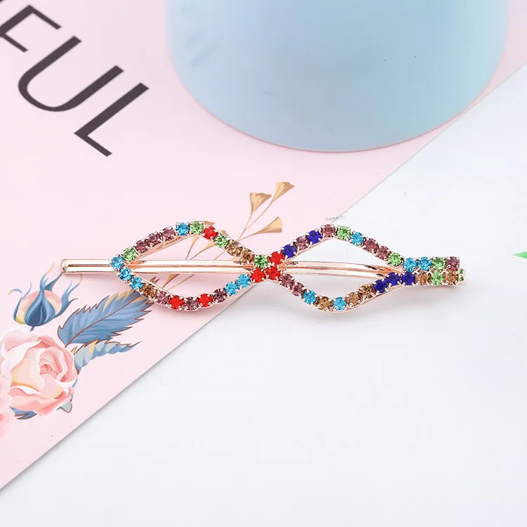 Fashion Exquisite Pearl rhinestone clip U-shaped side clip Accessories For Women Girls Hairclip Headwear